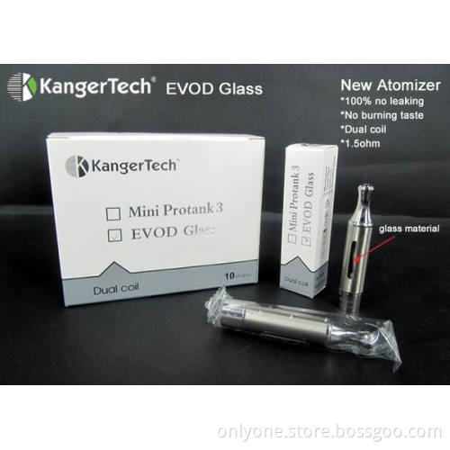 2014 Bottom Dual Coil E Cigarette Atomizer Kanger Evod Glass